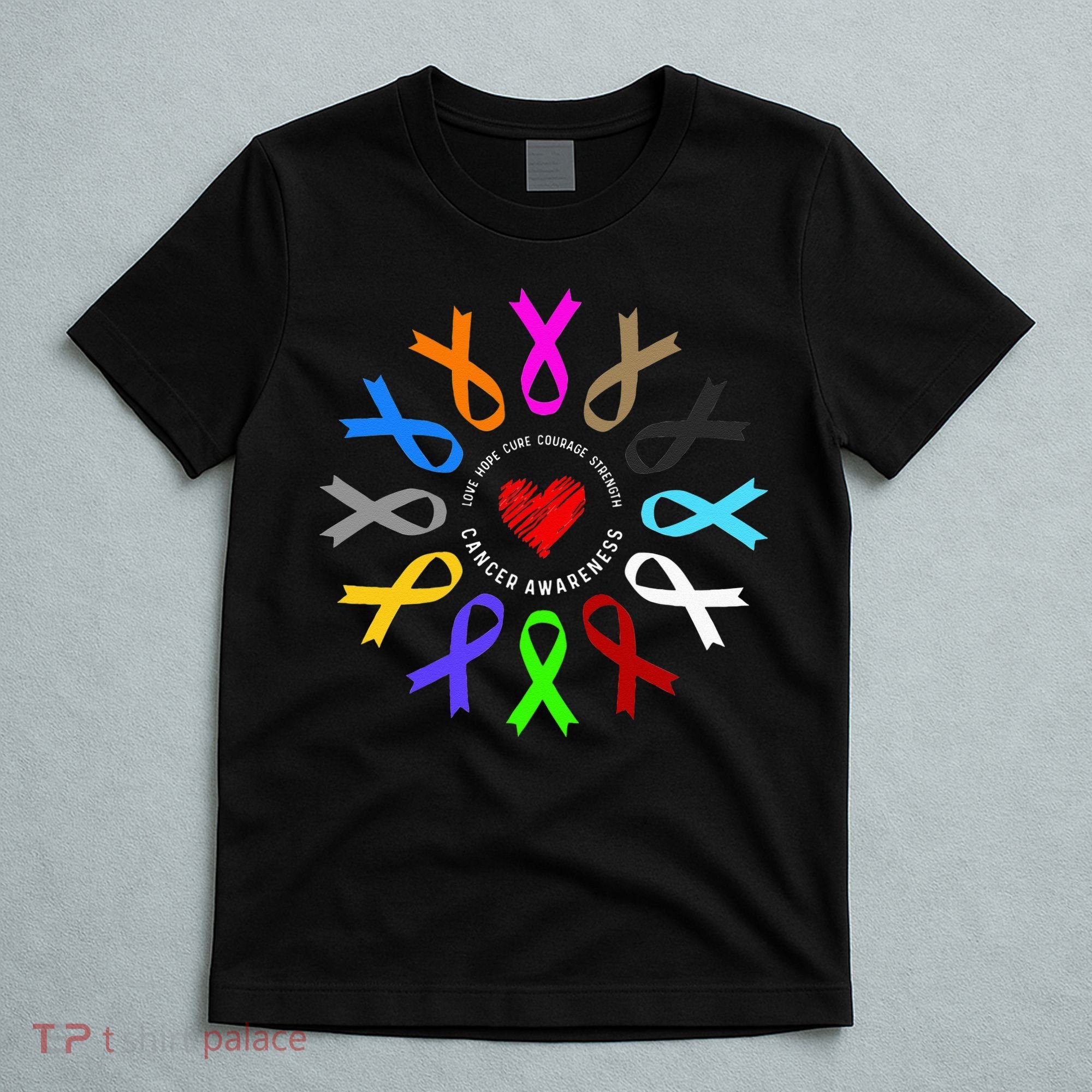 Cancer Awareness Fight Cancer Ribbon T-Shirt