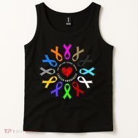 Cancer Awareness Fight Cancer Ribbon Tank Top thumb 2