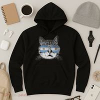 Cat Argentina Flag Country Retro Funny Gift Hoodie thumb 3