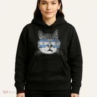 Cat Argentina Flag Country Retro Funny Gift Hoodie thumb 5