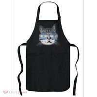 Cat Argentina Flag Country Retro Funny Gift Apron thumb 0