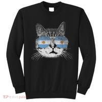 Cat Argentina Flag Country Retro Funny Gift Sweatshirt thumb 0