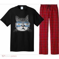 Cat Argentina Flag Country Retro Funny Gift Pajama Set thumb 0