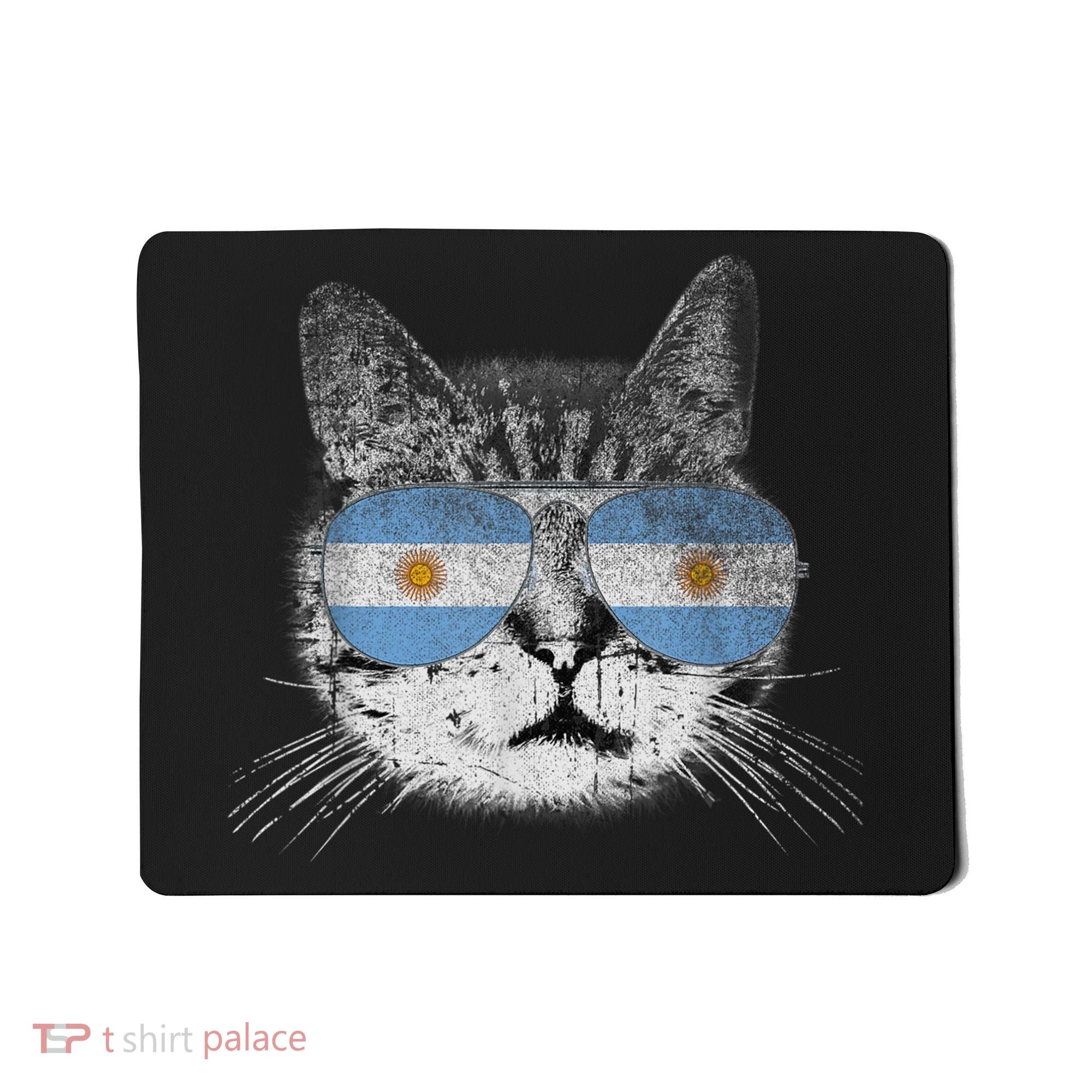 Cat Argentina Flag Country Retro Funny Gift Mousepad