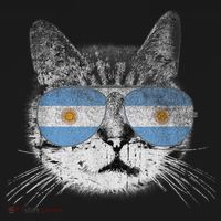 Cat Argentina Flag Country Retro Funny Gift Baby Bodysuit thumb 2