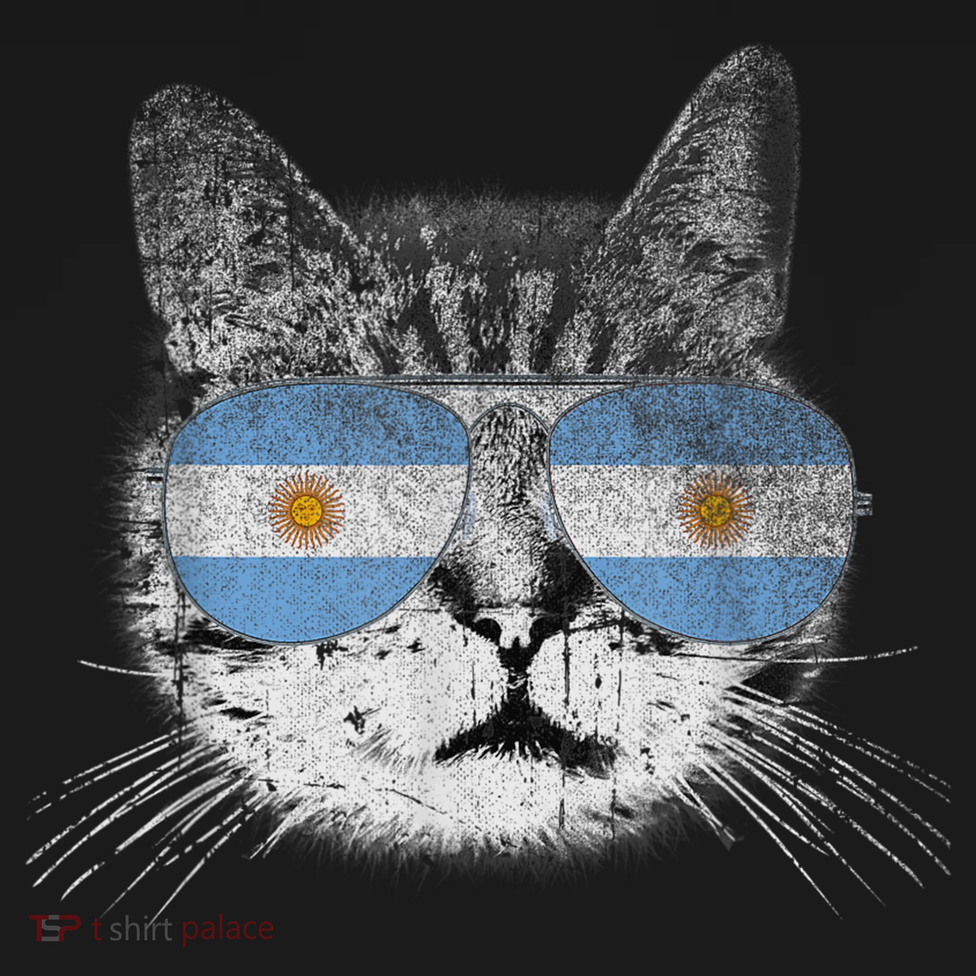 Cat Argentina Flag Country Retro Funny Gift Baby Bodysuit