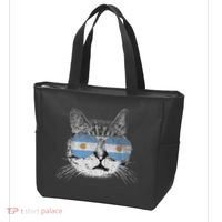 Cat Argentina Flag Country Retro Funny Gift Tote Bag thumb 3