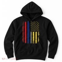 Colombian American Flag Colombian Roots Colombia America Hoodie thumb 0