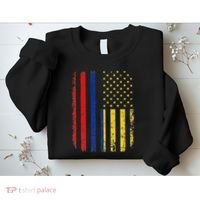 Colombian American Flag Colombian Roots Colombia America Sweatshirt thumb 2