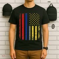 Colombian American Flag Colombian Roots Colombia America T-Shirt thumb 6