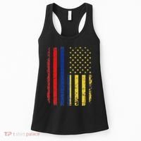 Colombian American Flag Colombian Roots Colombia America Women's Tank Top thumb 0