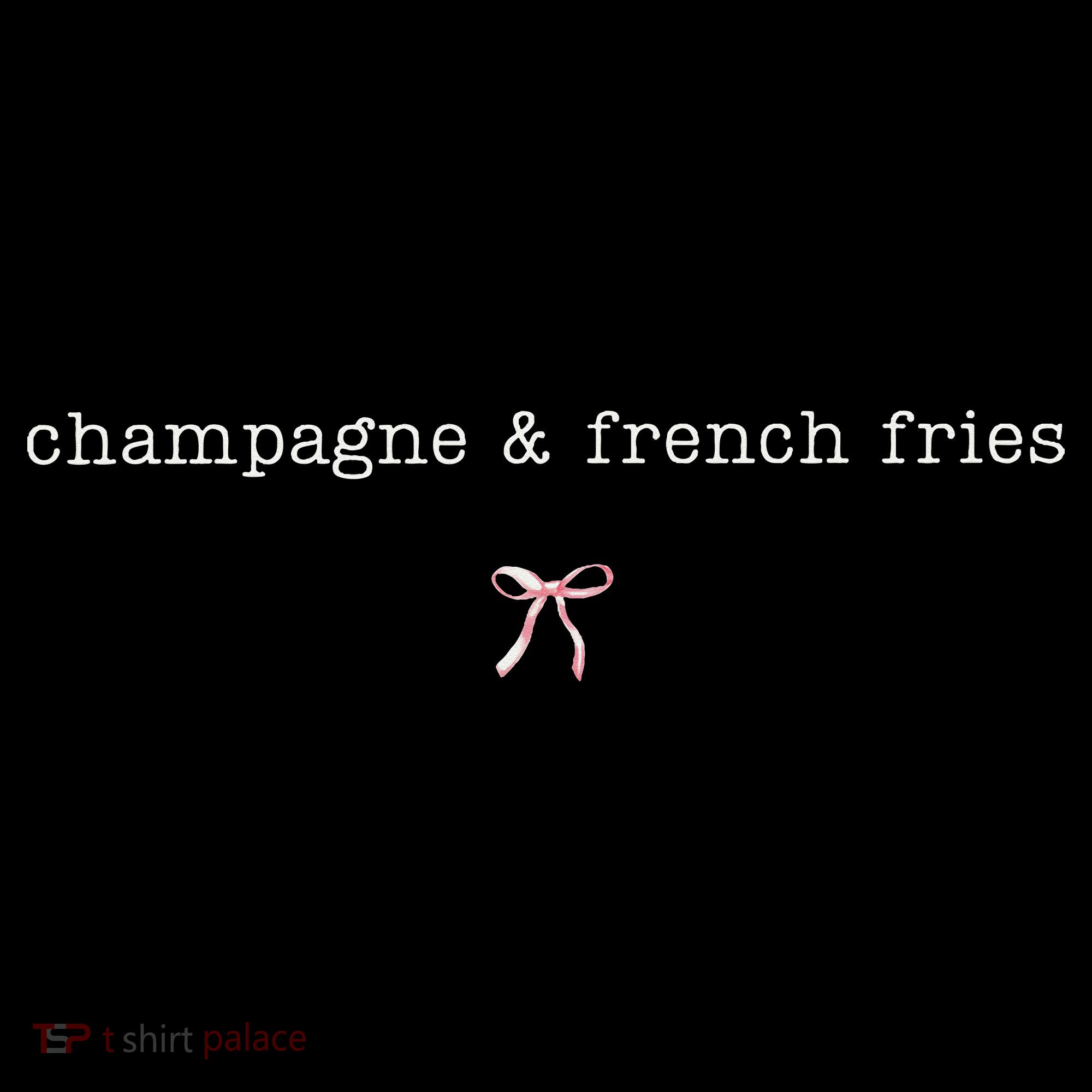 Champagne And French Fries Coquette Coffee Mug