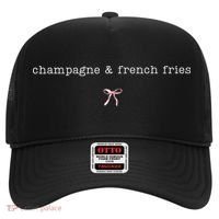 Champagne And French Fries Coquette Hat thumb 0