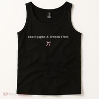 Champagne And French Fries Coquette Tank Top thumb 2