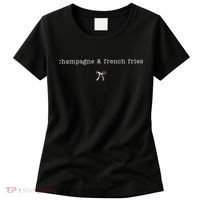 Champagne And French Fries Coquette Women's T-Shirt thumb 0