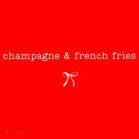 Champagne And French Fries Coquette Santa Hat thumb 1