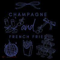 Champagne And French Fries Coquette Bow Coffee Mug thumb 5