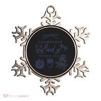 Champagne And French Fries Coquette Bow Ornament thumb 0