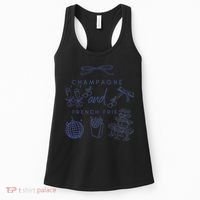 Champagne And French Fries Coquette Bow Women's Tank Top thumb 0