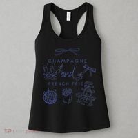 Champagne And French Fries Coquette Bow Women's Tank Top thumb 3