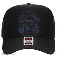 Champagne And French Fries Coquette Bow Hat thumb 0
