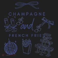 Champagne And French Fries Coquette Bow Hat thumb 2