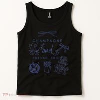 Champagne And French Fries Coquette Bow Tank Top thumb 2