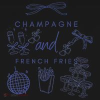 Champagne And French Fries Coquette Bow Visor thumb 3
