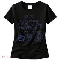 Champagne And French Fries Coquette Bow Women's T-Shirt thumb 0