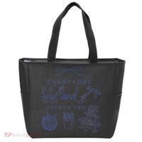 Champagne And French Fries Coquette Bow Tote Bag thumb 0