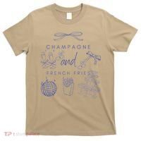 Champagne And French Fries Coquette Bow T-Shirt thumb 0