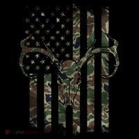 Camo American Flag Deer Skull Elk Hunting Usa Hunter Gift Coffee Mug thumb 5
