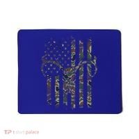 Camo American Flag Deer Skull Elk Hunting Usa Hunter Gift Mousepad thumb 0