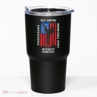 Cool American Flag Taekwondo Gift | Tae Kwon Do Martial Arts Tumbler thumb 0