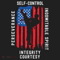 Cool American Flag Taekwondo Gift | Tae Kwon Do Martial Arts Tumbler thumb 3
