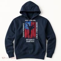 Cool American Flag Taekwondo Gift | Tae Kwon Do Martial Arts Hoodie thumb 0