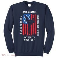 Cool American Flag Taekwondo Gift | Tae Kwon Do Martial Arts Sweatshirt thumb 0