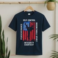 Cool American Flag Taekwondo Gift | Tae Kwon Do Martial Arts T-Shirt thumb 2