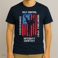 Cool American Flag Taekwondo Gift | Tae Kwon Do Martial Arts T-Shirt thumb 3