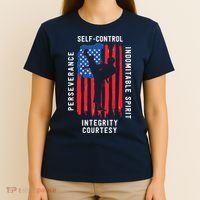Cool American Flag Taekwondo Gift | Tae Kwon Do Martial Arts T-Shirt thumb 4