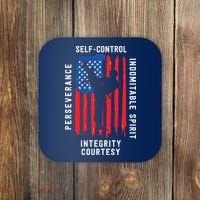 Cool American Flag Taekwondo Gift | Tae Kwon Do Martial Arts Coaster thumb 0