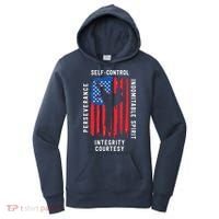 Cool American Flag Taekwondo Gift | Tae Kwon Do Martial Arts Women's Hoodie thumb 0