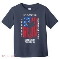 Cool American Flag Taekwondo Gift | Tae Kwon Do Martial Arts Toddler T-Shirt thumb 0