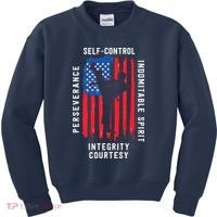 Cool American Flag Taekwondo Gift | Tae Kwon Do Martial Arts Kids Sweatshirt thumb 0