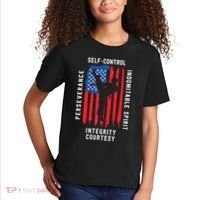 Cool American Flag Taekwondo Gift | Tae Kwon Do Martial Arts Kids T-Shirt thumb 2