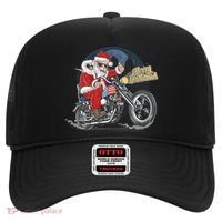 Cool American Flag Motorcycle Santa Claus Hat thumb 0