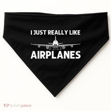 Cool Airplane For Aviation Plane Airplane Pilot USA-Made Doggie Bandana
