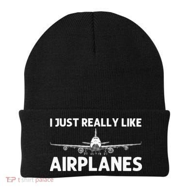 Cool Airplane For Aviation Plane Airplane Pilot Beanie