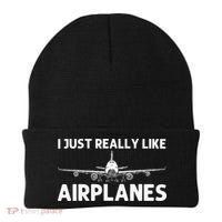 Cool Airplane For Aviation Plane Airplane Pilot Beanie thumb 0