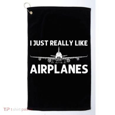 Cool Airplane For Aviation Plane Airplane Pilot Golf Towel